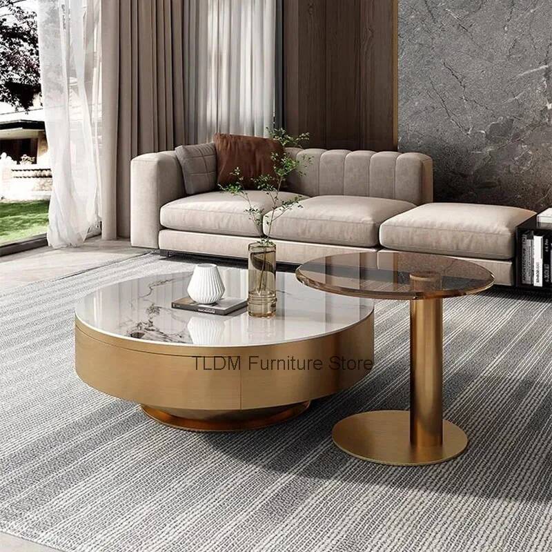 Unique Table Accessories - Круглый прозрачный журнальный столик: простой, эстетичный,